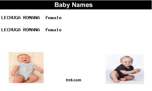 lechuga-romana baby names
